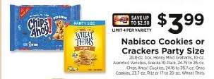 Nabisco Cookies or Crackers Party Size