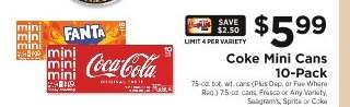 Coke Mini Cans 10-Pack