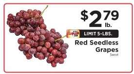 Red Seedless Grapes
