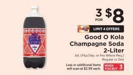 Good O Kola Champagne Soda 2-Liter