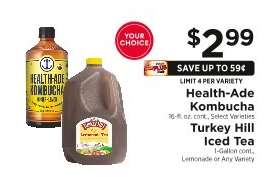 Health-Ade Kombucha / Turkey Hill Iced Tea