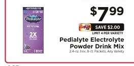 Pedialyte Electrolyte Powder Drink Mix