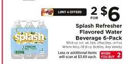 Splash Refresher Flavored Water Beverage 6-Pack
