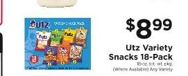 Utz Variety Snacks 18-Pack