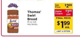 Thomas' Swirl Bread
