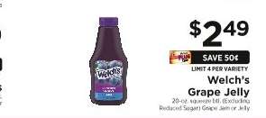 Welch’s grape jelly