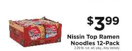Nissin Top Ramen Noodles 12-Pack