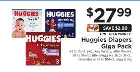 Huggies Diapers Giga Pack