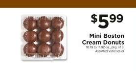 Mini Boston Cream Donuts