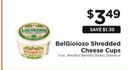 BelGioioso Shredded Cheese Cups