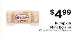 Pumpkin Mini Eclairs