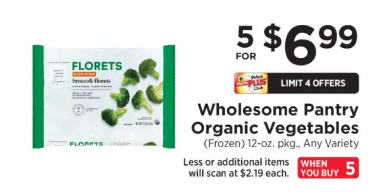 Wholesome Pantry Organic Vegetables