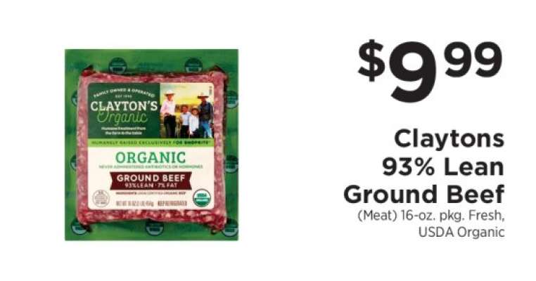 Claytons 93% Lean Ground Beef