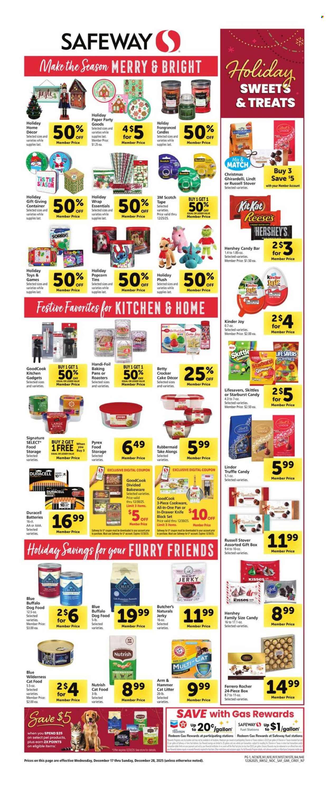 Safeway ad - 12/17/2025 - 12/28/2025. Page 1