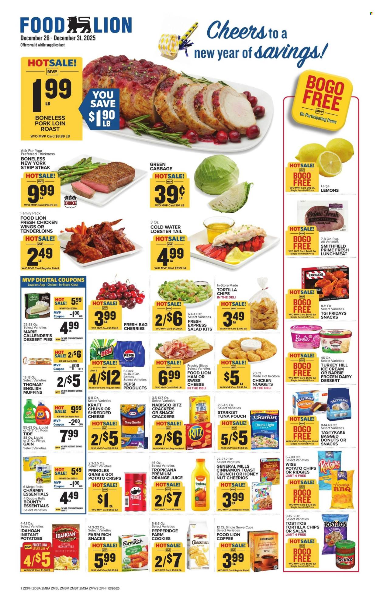 Food Lion ad - 12/26/2025 - 12/31/2025. Page 1
