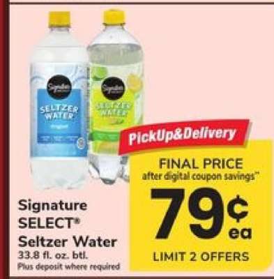 Signature SELECT Seltzer Water