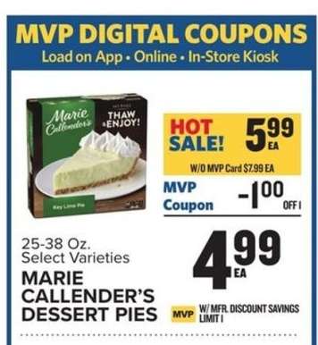 MARIE CALLENDER'S DESSERT PIES
