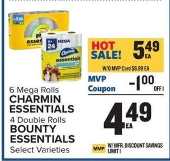 Charmin Essentials & Bounty Essentials