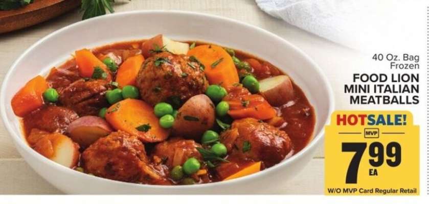 FOOD LION MINI ITALIAN MEATBALLS
