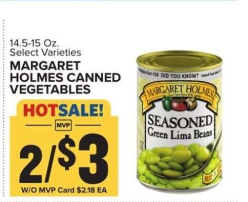 Margaret Holmes Canned Vegetables