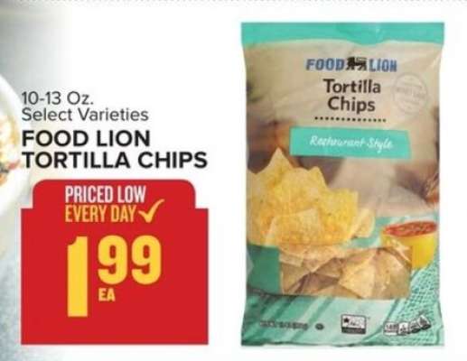 FOOD LION TORTILLA CHIPS