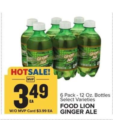 Food Lion Ginger Ale