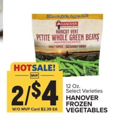 HANOVER FROZEN VEGETABLES