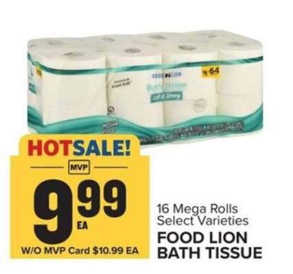 FOOD LION BATH TISSUE