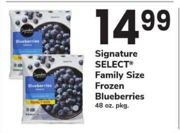 Signature SELECT Family Size Frozen Blueberries