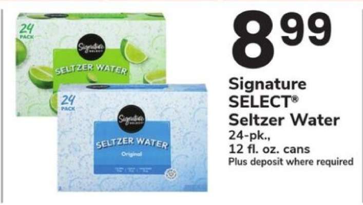 Signature SELECT Seltzer Water