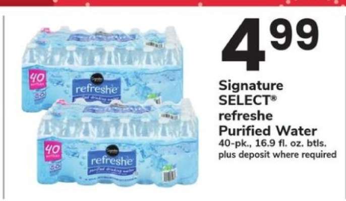 Signature SELECT refreshe Purified Water