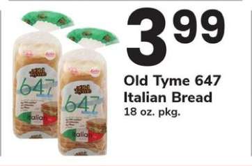 Old Tyme 647 Italian Bread