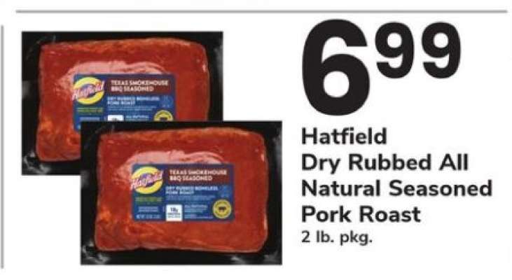 Hatfield Dry Rubbed All Natural Seasoned Pork Roast
