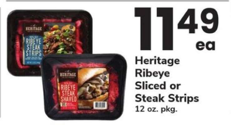 Heritage Ribeye Sliced or Steak Strips