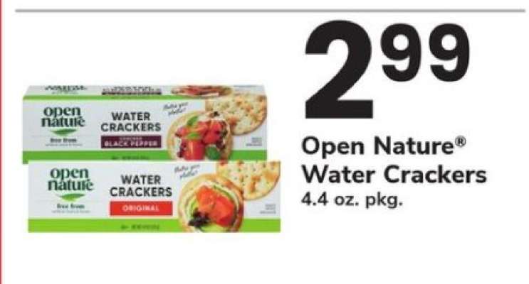 Open Nature Water Crackers