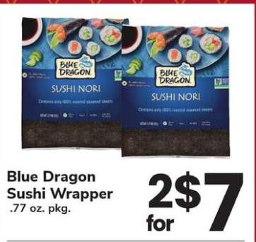Blue Dragon Sushi Wrapper