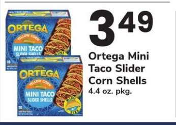 Ortega Mini Taco Slider Corn Shells