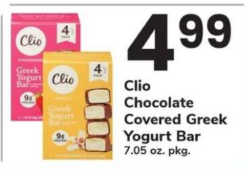 Clio Chocolate Covered Greek Yogurt Bar
