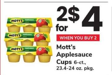 Mott's Applesauce Cups