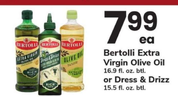 Bertolli Extra Virgin Olive Oil or Dress & Drizz