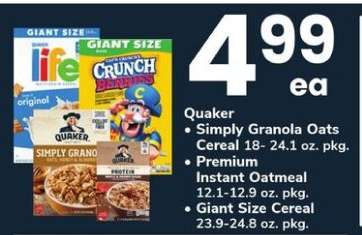 Quaker Cereal