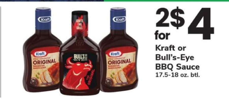 Kraft or Bull's-Eye BBQ Sauce