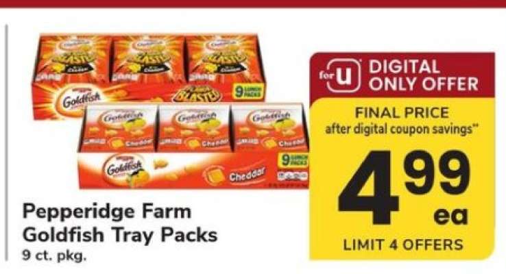 Pepperidge Farm Goldfish Tray Packs