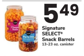 Signature SELECT Snack Barrels