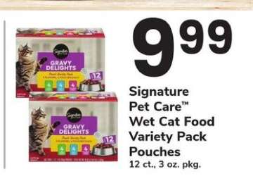 Signature Pet Care Wet Cat Food Variety Pack Pouches