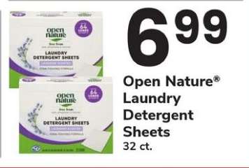 Open Nature Laundry Detergent Sheets