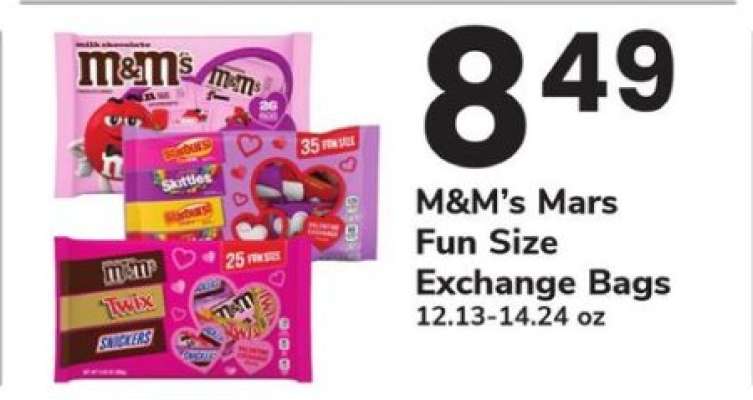 M&M's Mars Fun Size Exchange Bags