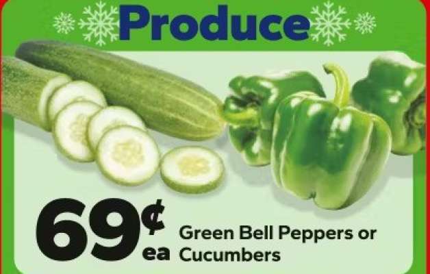 Green Bell Peppers or Cucumbers