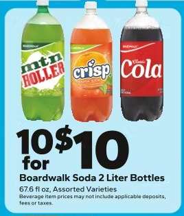 Boardwalk Soda 2 Liter Bottles