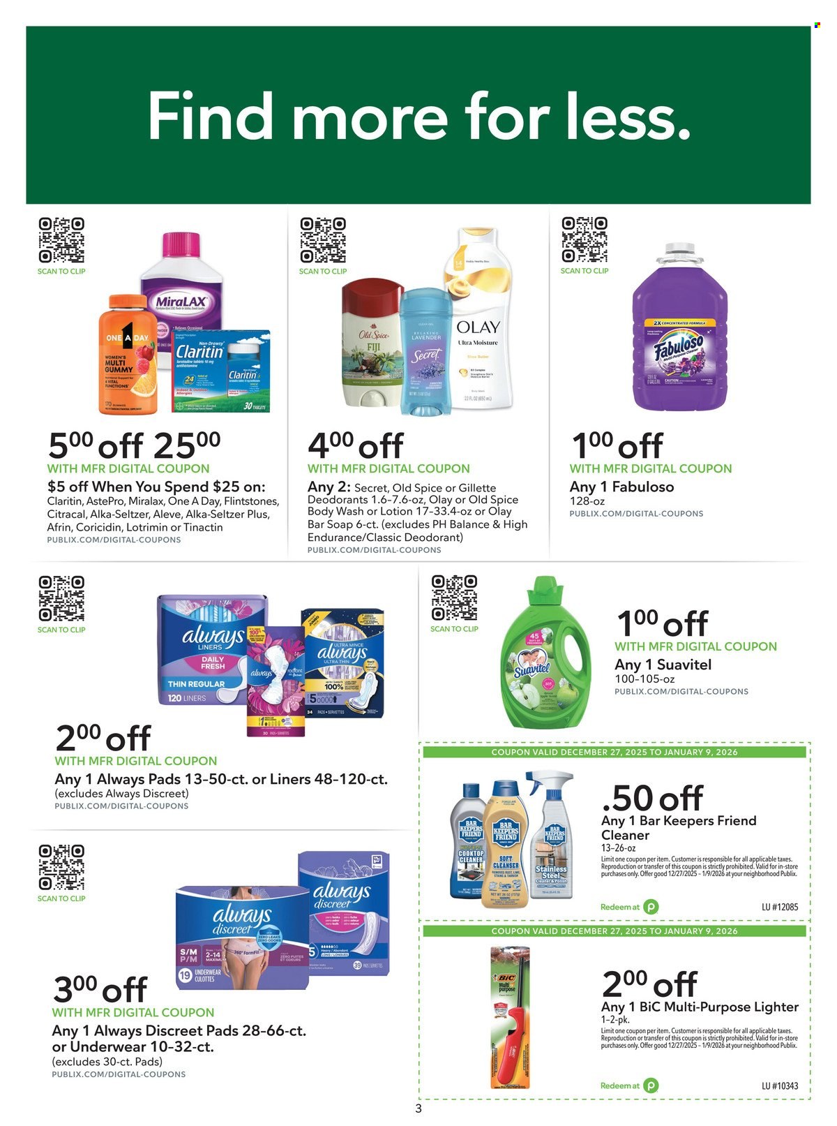 Publix ad - 12/27/2025 - 01/09/2026. Page 3